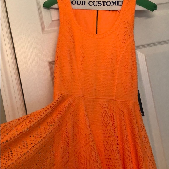 Orange Summer Dress - Picture 2 of 3